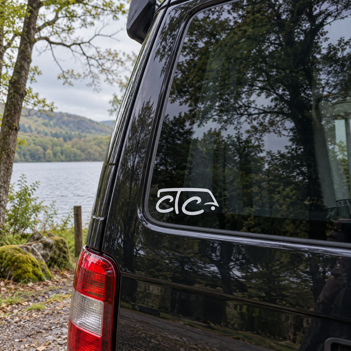 Official White TCC. Logo Decal