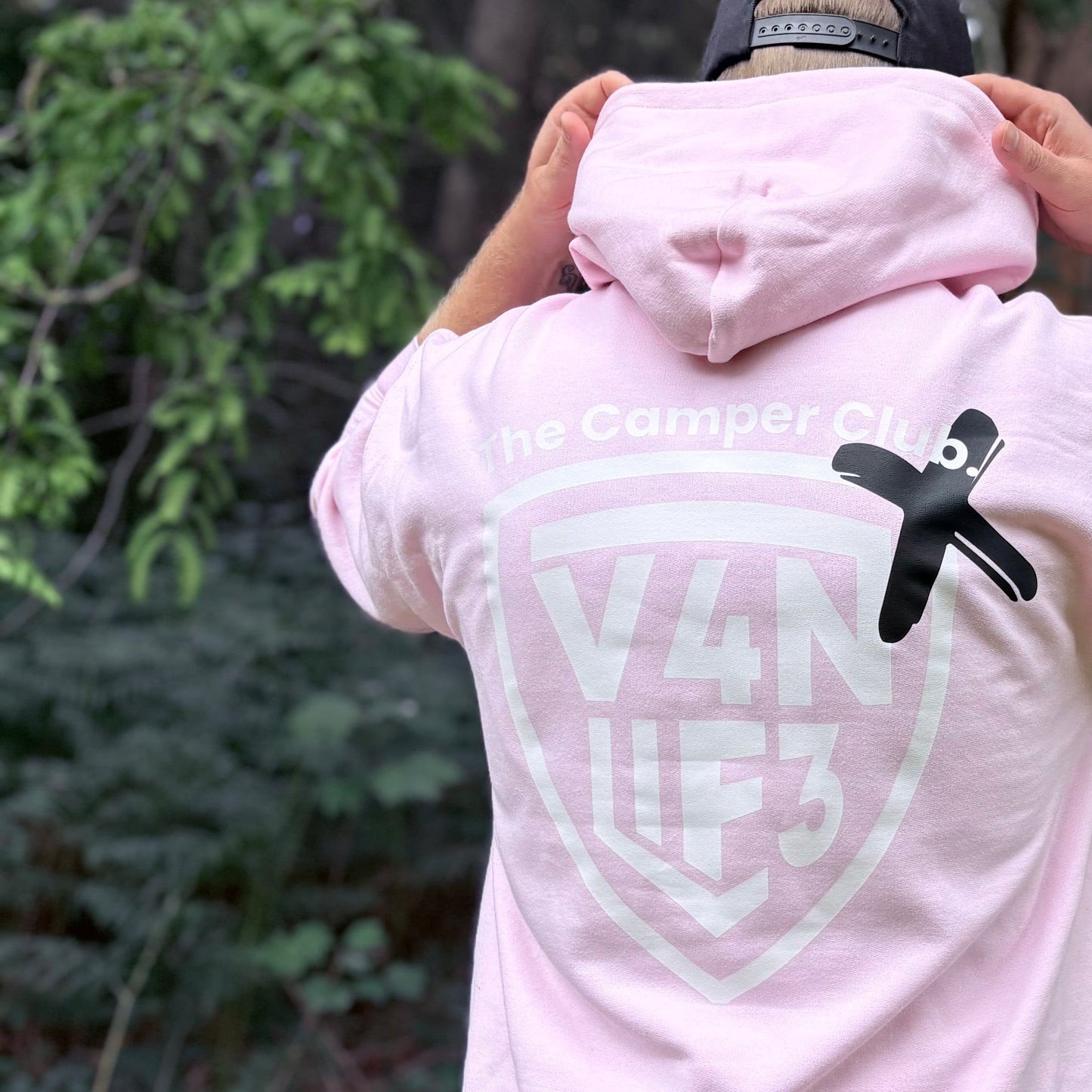 V4NLIF3 X The Camper Club. Hoodie