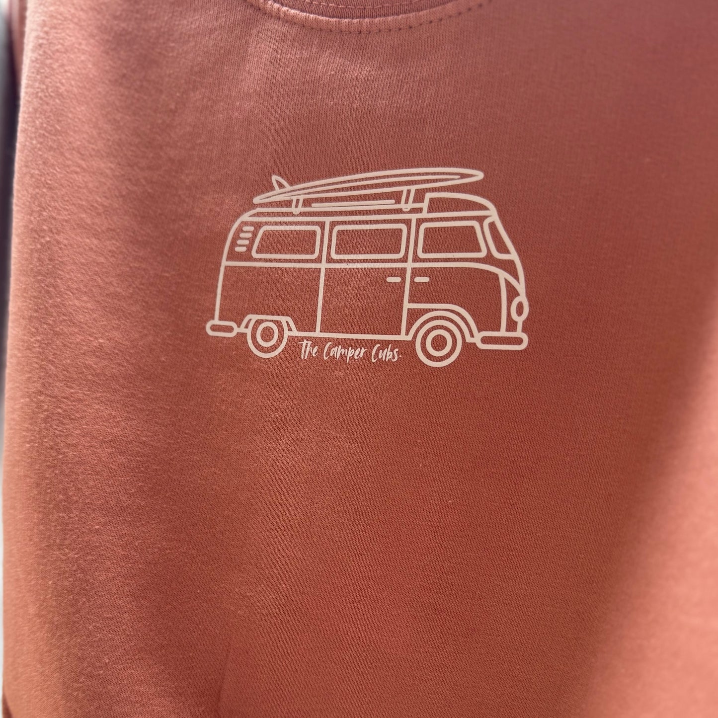 Kids Campervan Sweatshirt – My Mummy’s Van Makes Me Happy