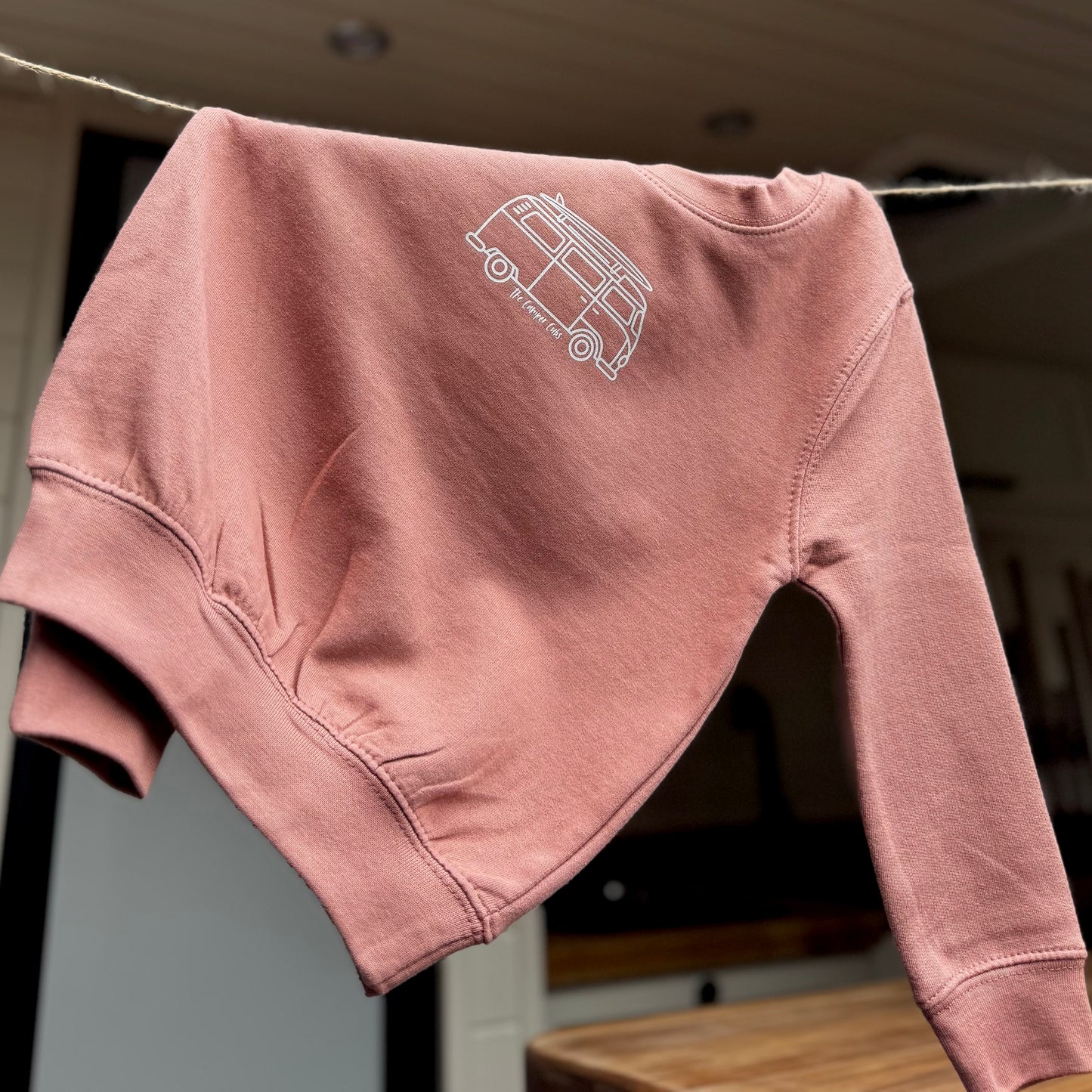 Kids Campervan Sweatshirt – My Mummy’s Van Makes Me Happy