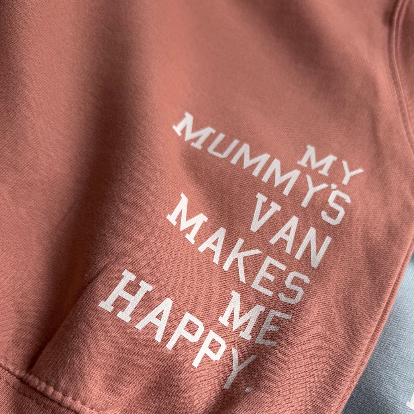 Kids Campervan Sweatshirt – My Mummy’s Van Makes Me Happy