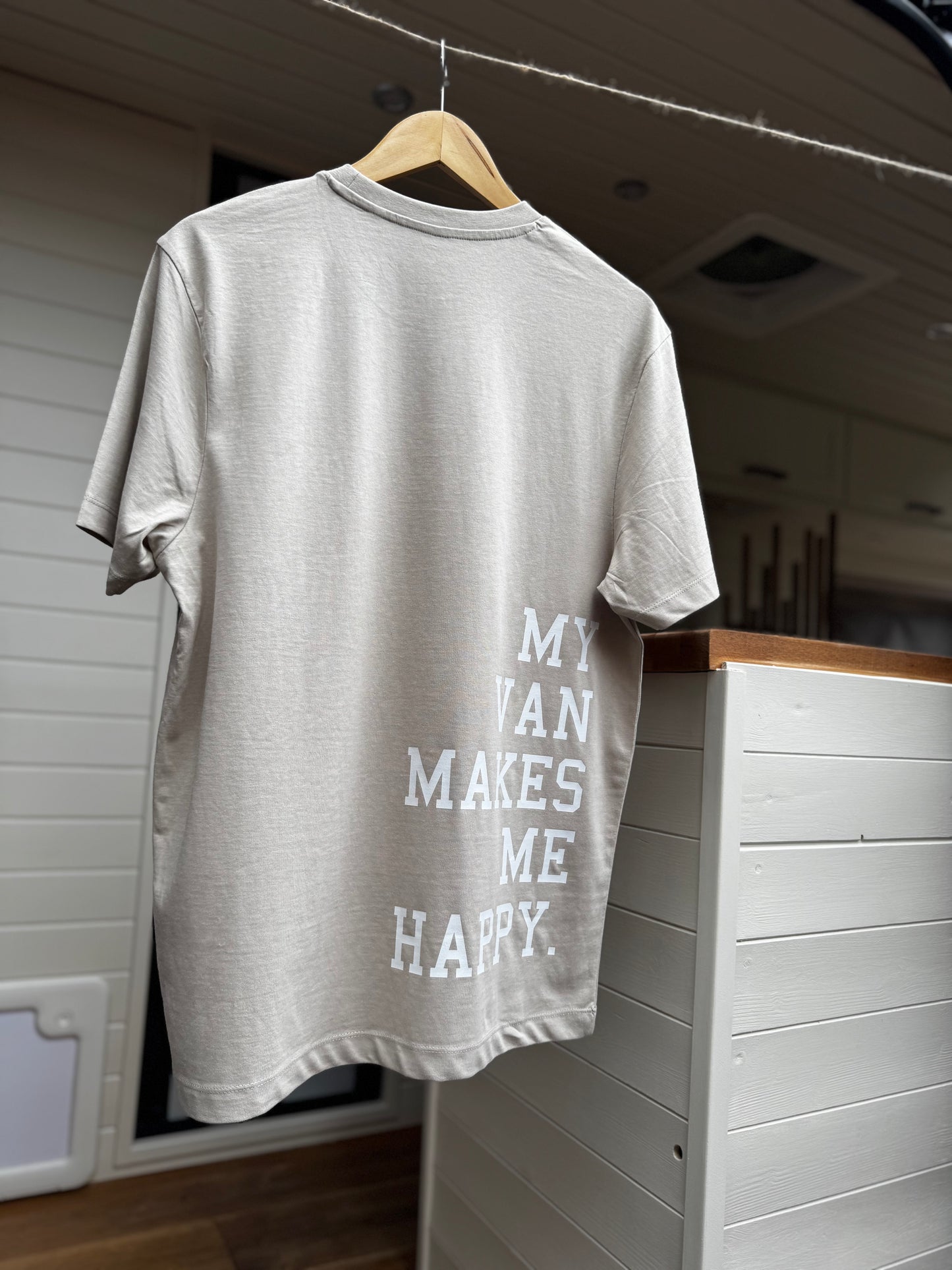 My Van Makes Me Happy T-Shirt – Sand