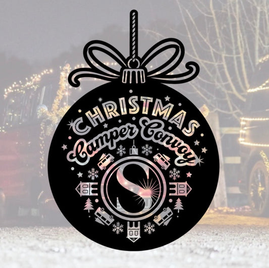 Christmas Camper Convoy Decal