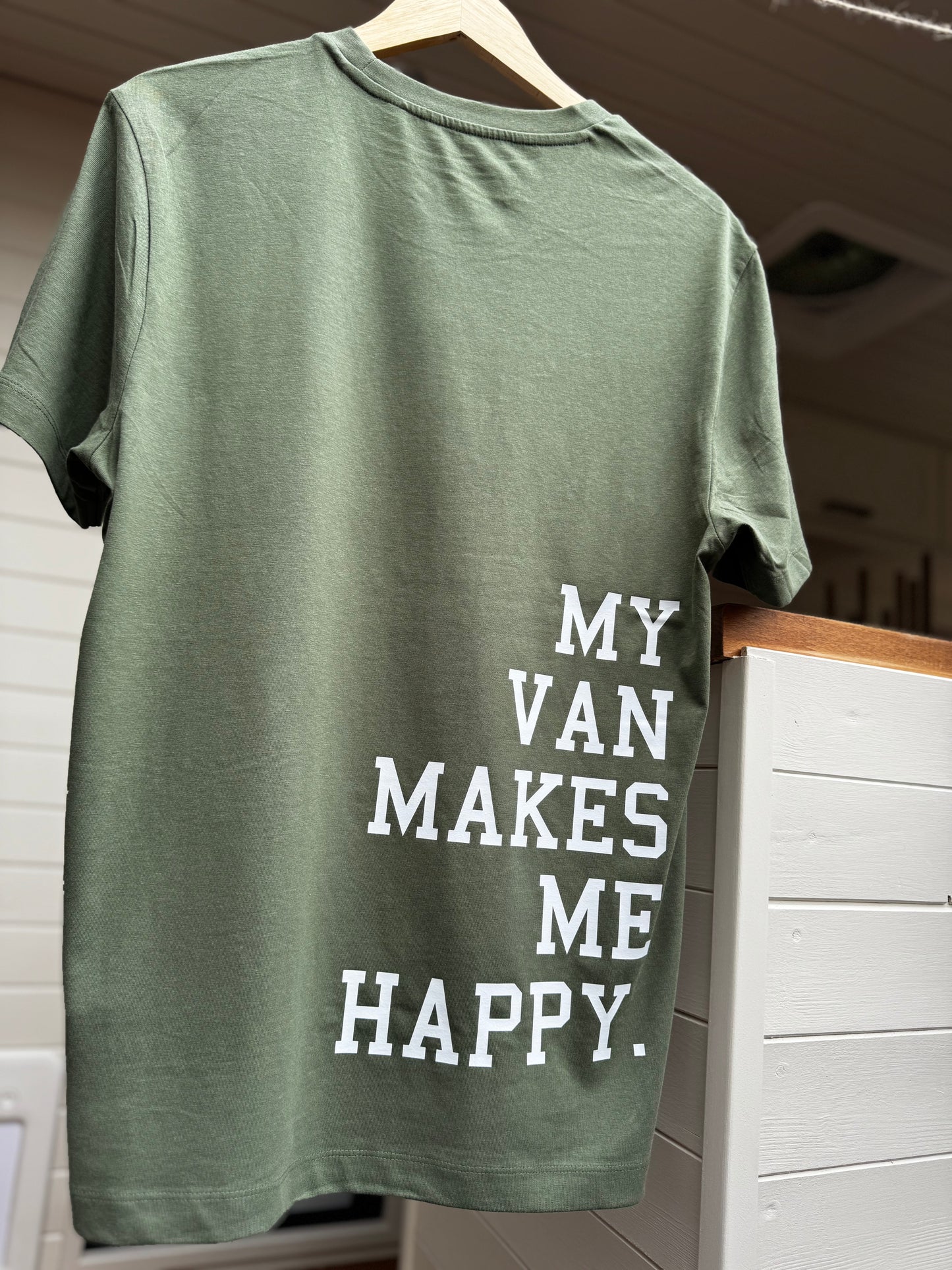 My Van Makes Me Happy T-Shirt – Military Green
