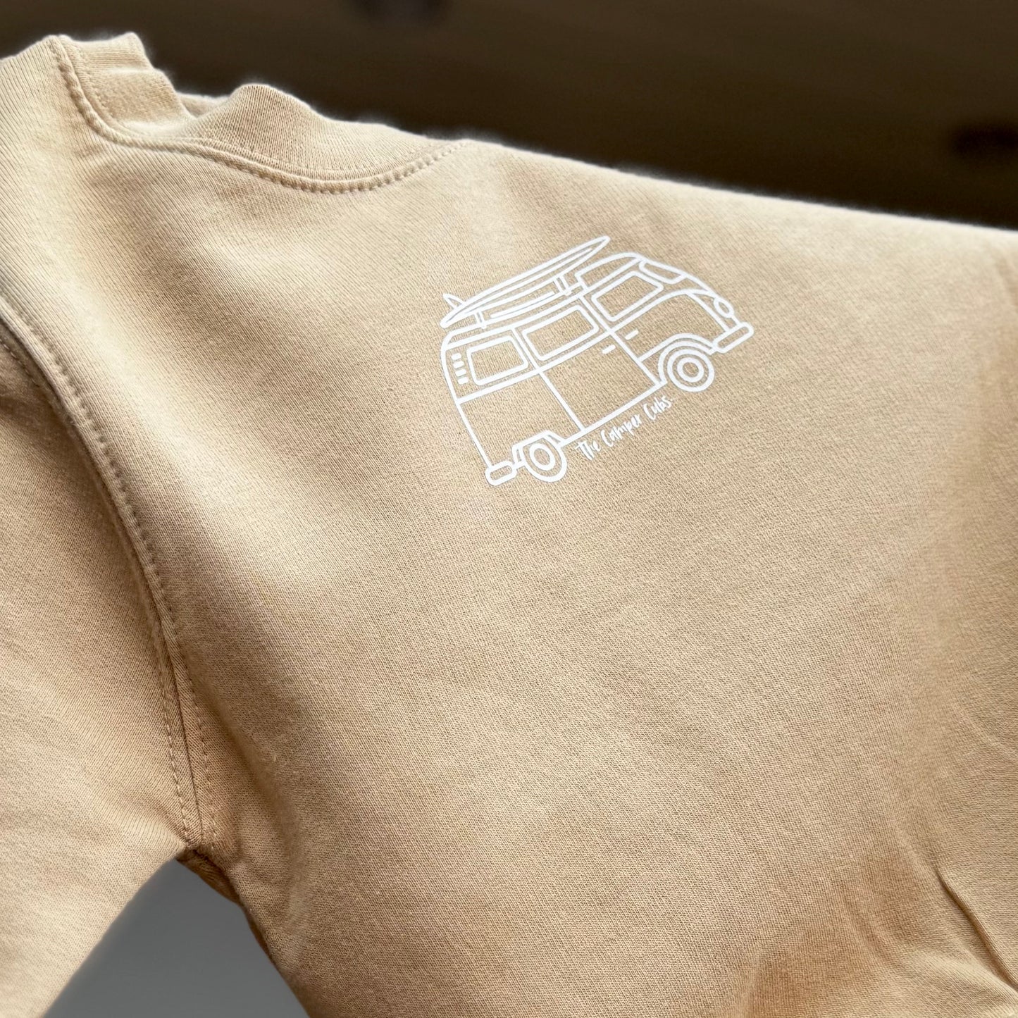 Kids Campervan Sweatshirt – My Mum’s Van Makes Me Happy