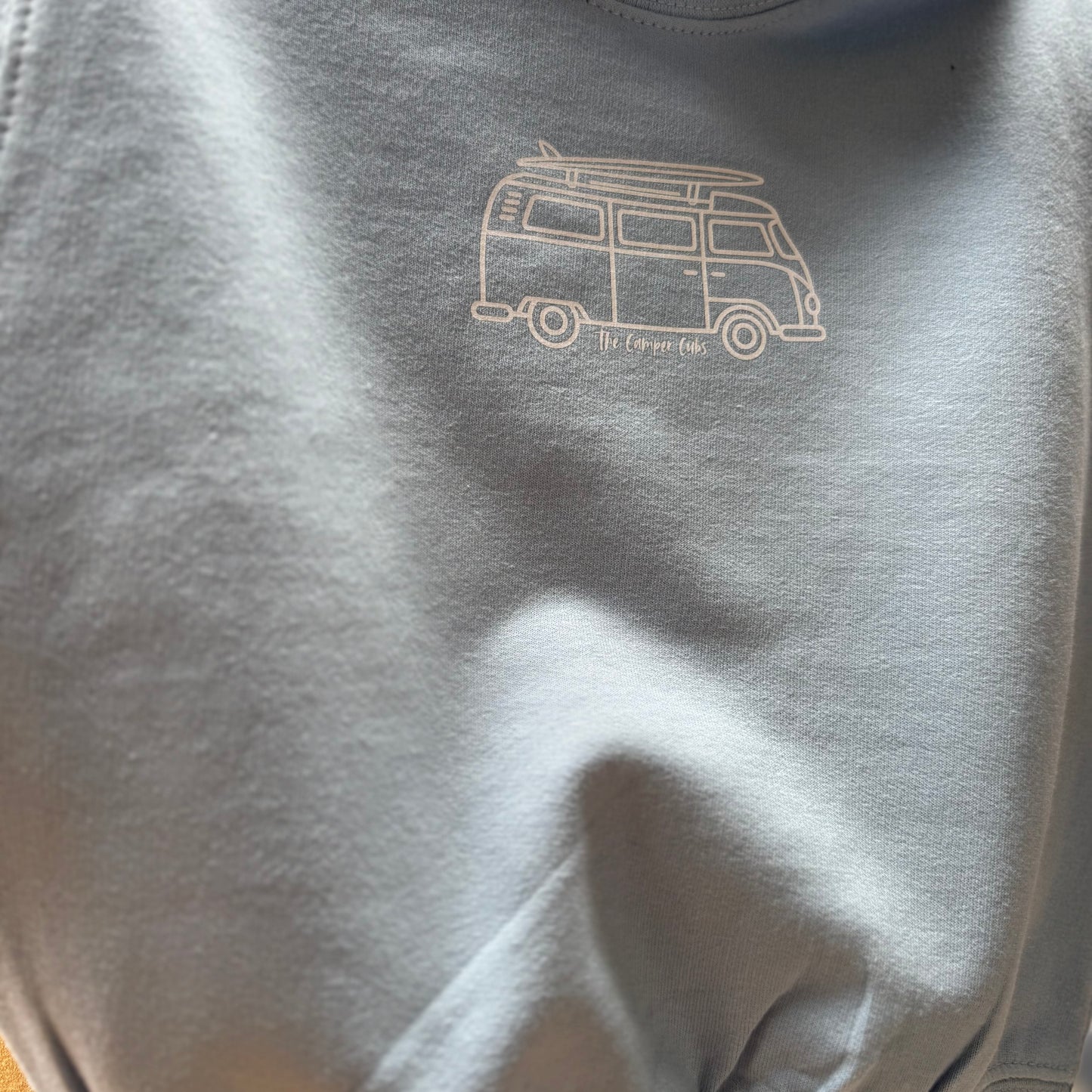 Kids Campervan Sweatshirt – My Daddy’s Van Makes Me Happy