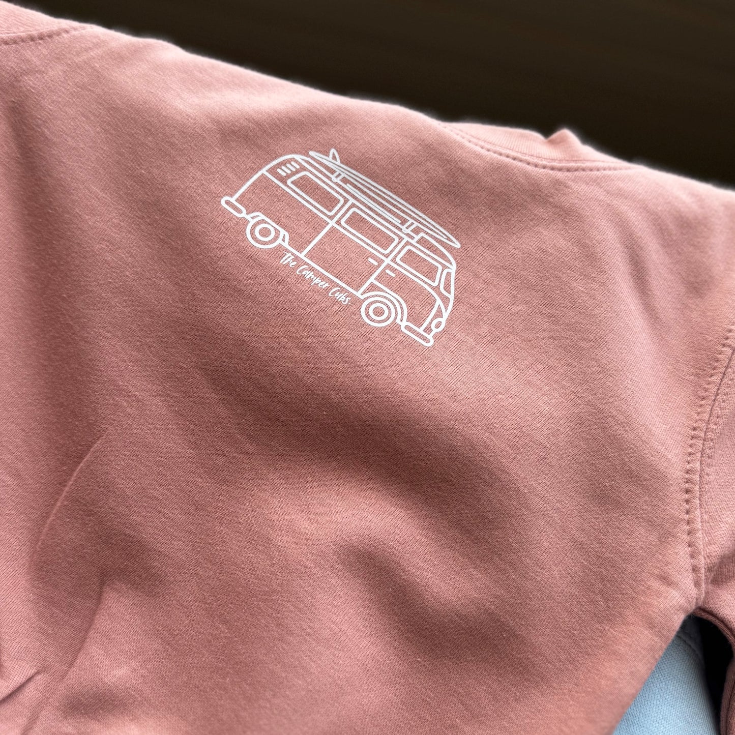 Kids Campervan Sweatshirt – My Mummy’s Van Makes Me Happy