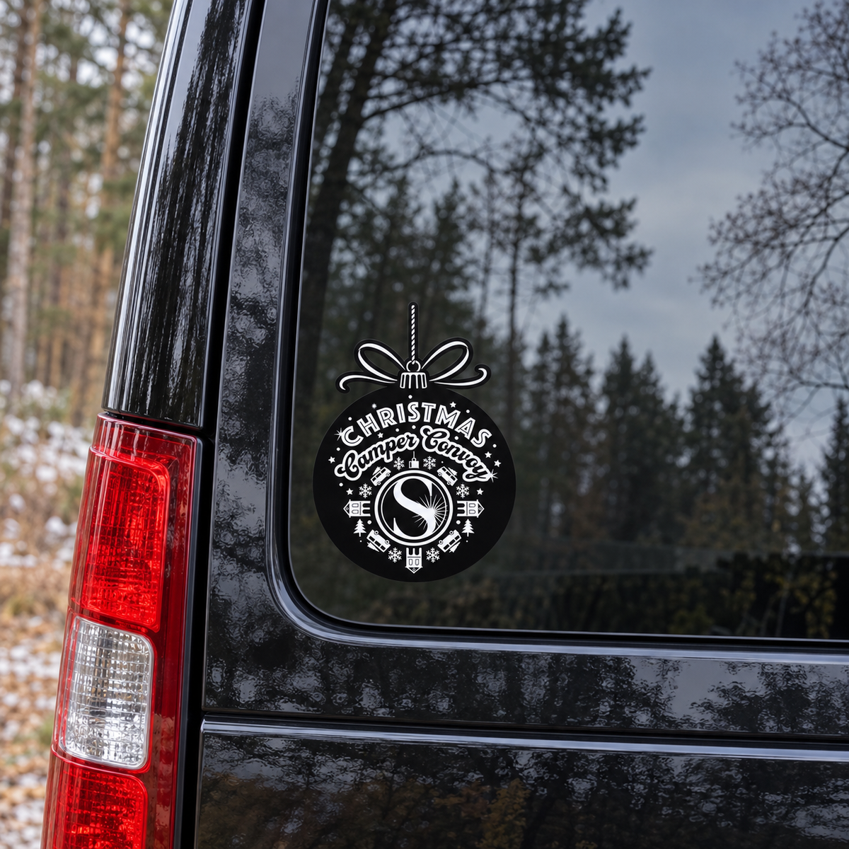 Christmas Camper Convoy Decal
