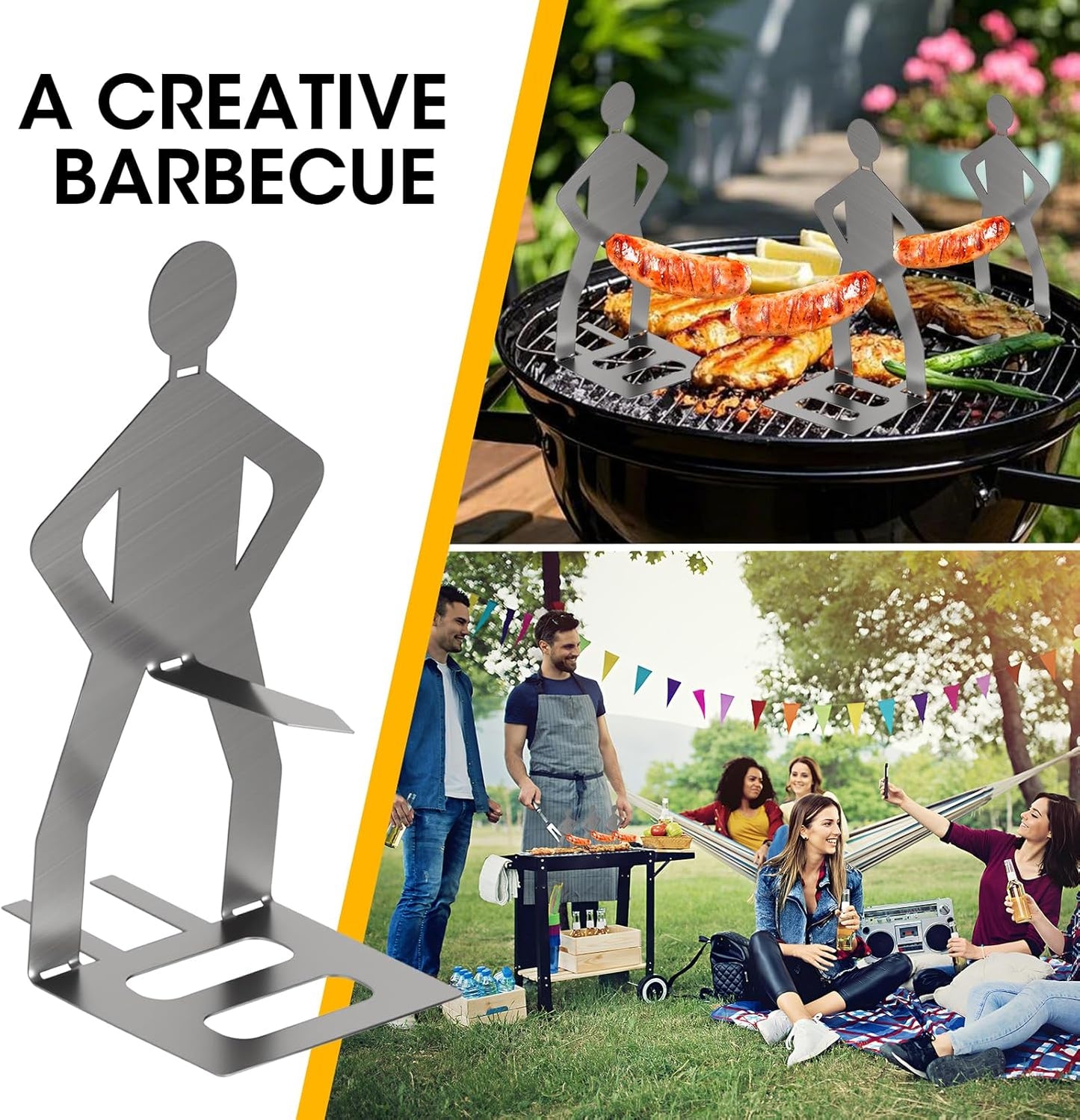 3Pcs BBQ Sausage Holder