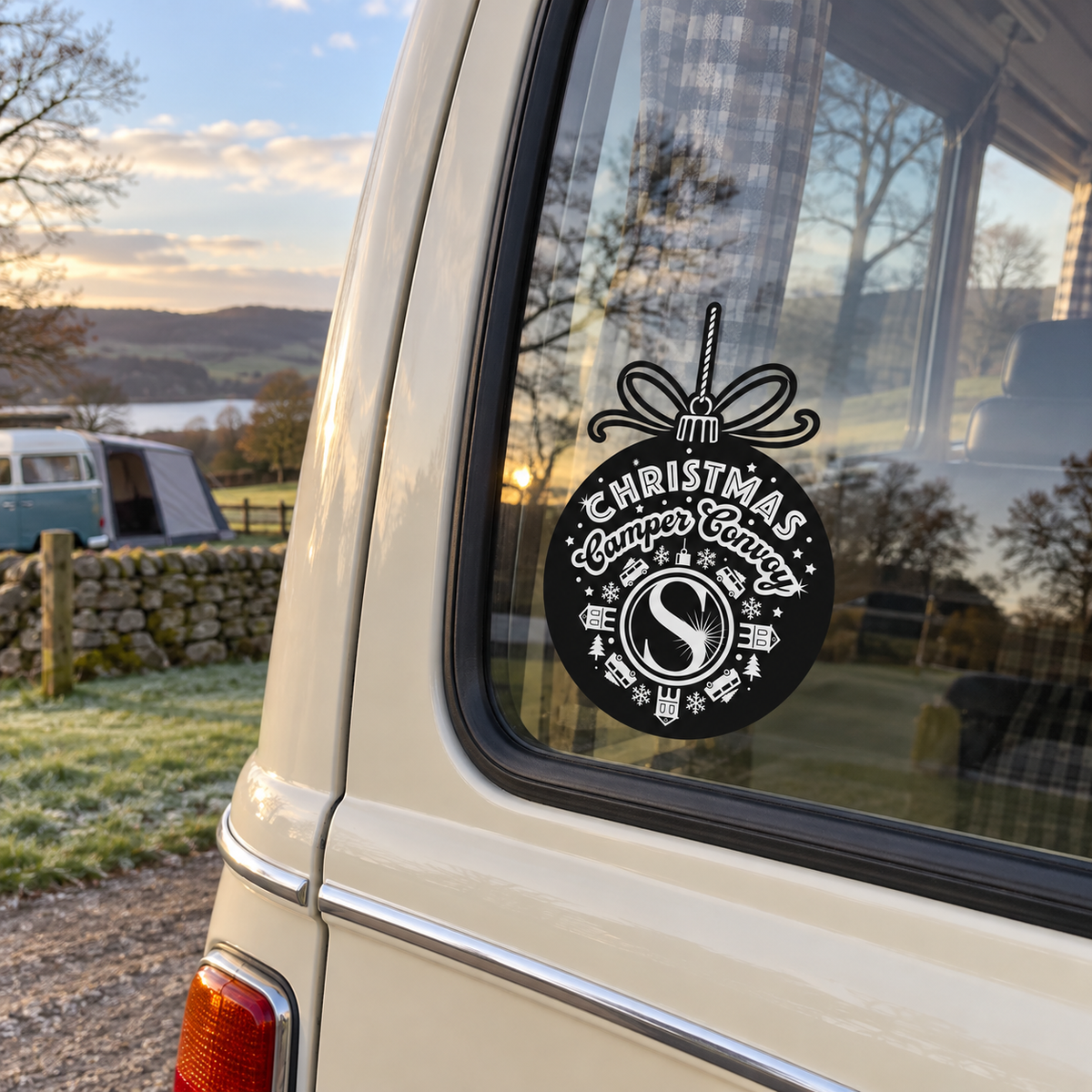 Christmas Camper Convoy Decal