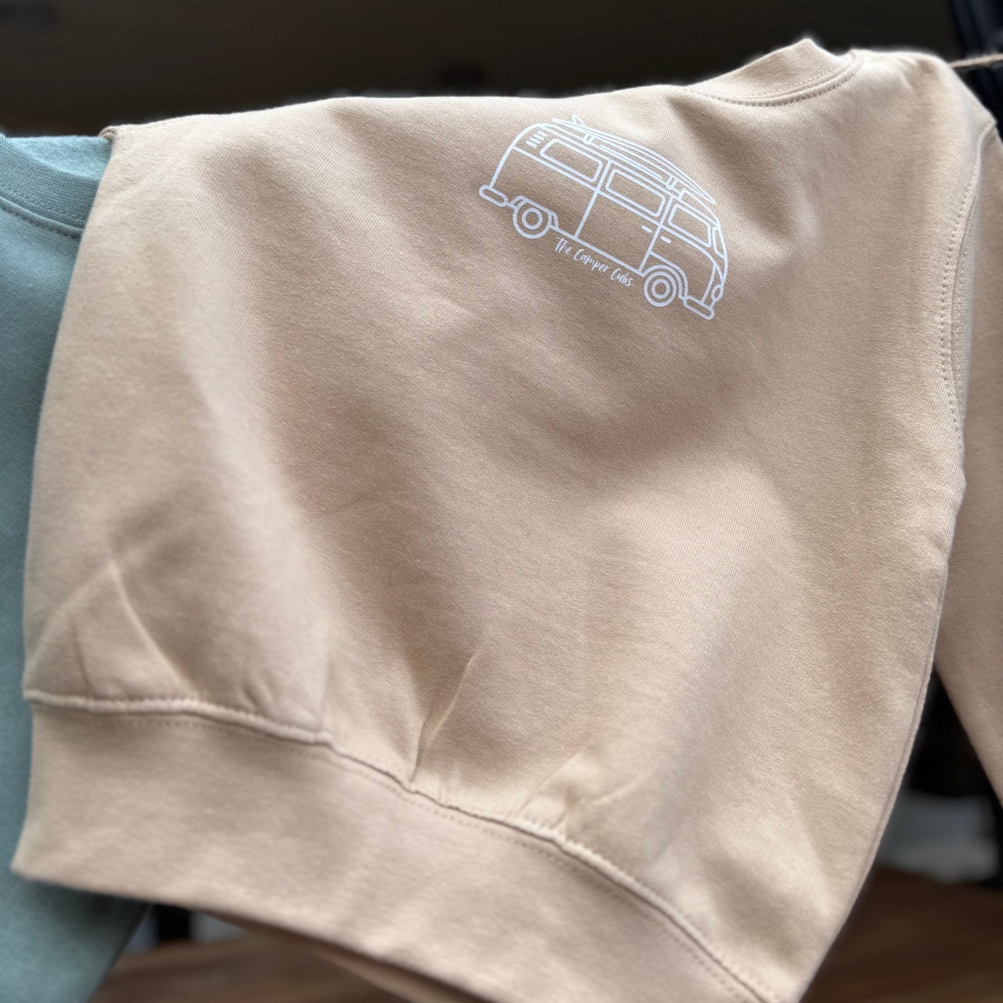 Kids Campervan Sweatshirt – My Mum’s Van Makes Me Happy