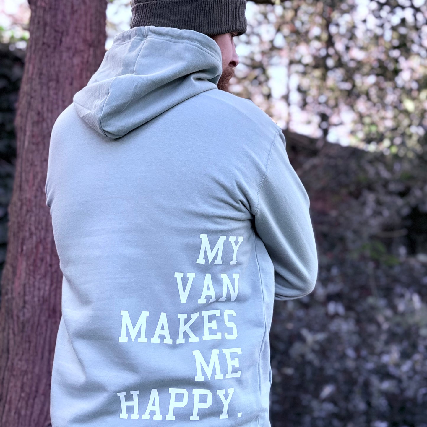 “My Van Makes Me Happy” Hoodie – Official Camper Club Merchandise