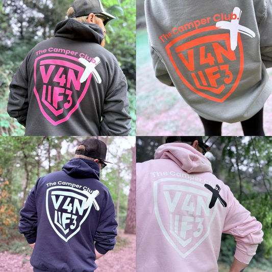 V4NLIF3 X The Camper Club. Hoodie