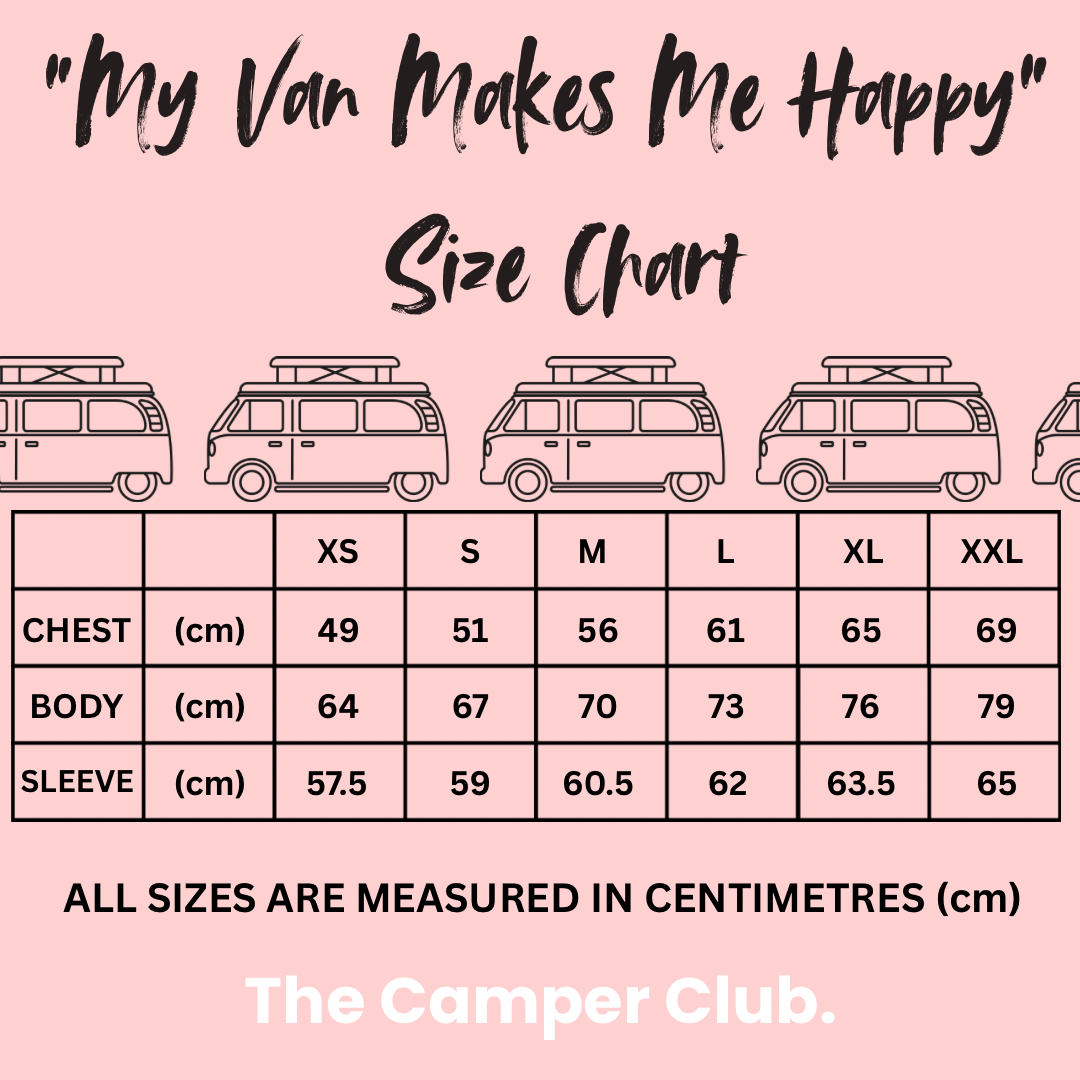 “My Van Makes Me Happy” Hoodie – Official Camper Club Merchandise