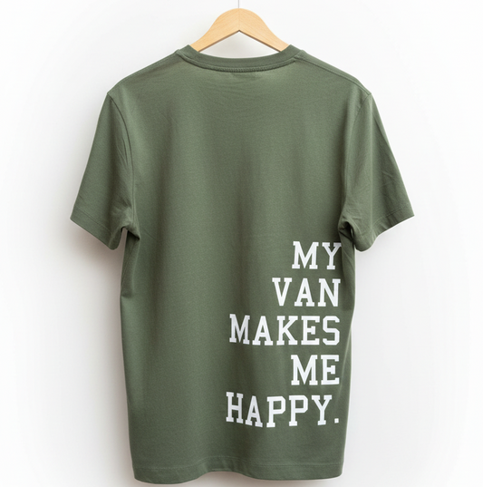 Military Green T-Shirt White Background