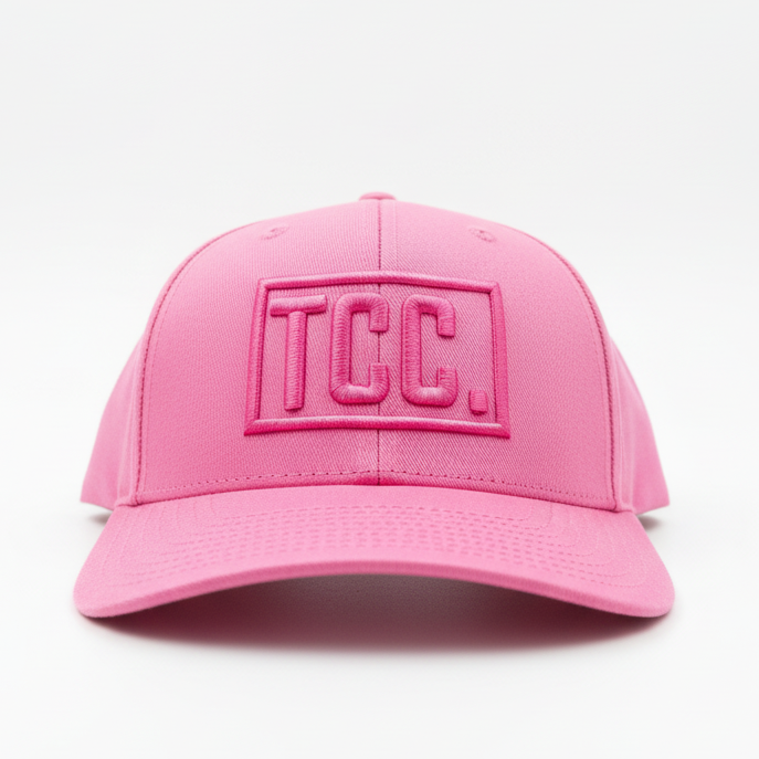 Pink TCC Cap White Background