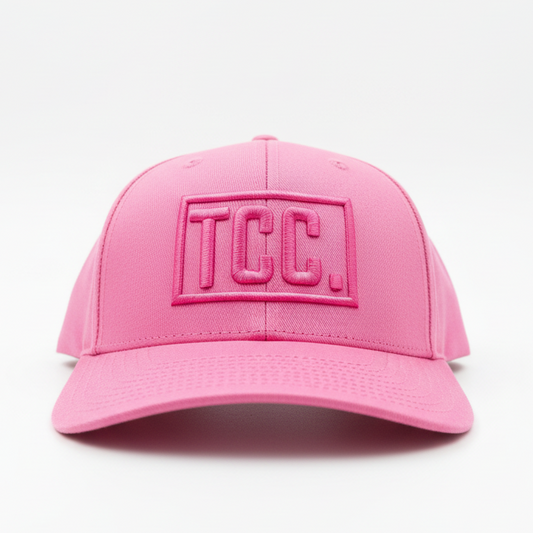 Pink TCC Cap White Background