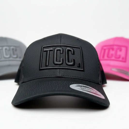 TCC Caps White Background